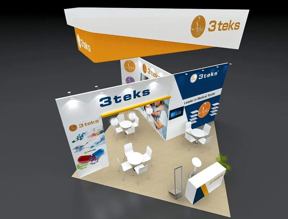 Professional 20x20 trade show booth